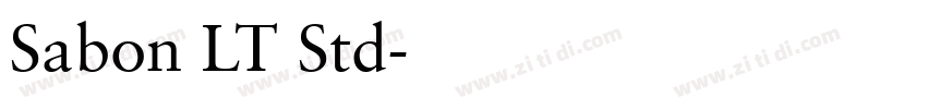 Sabon LT Std字体转换